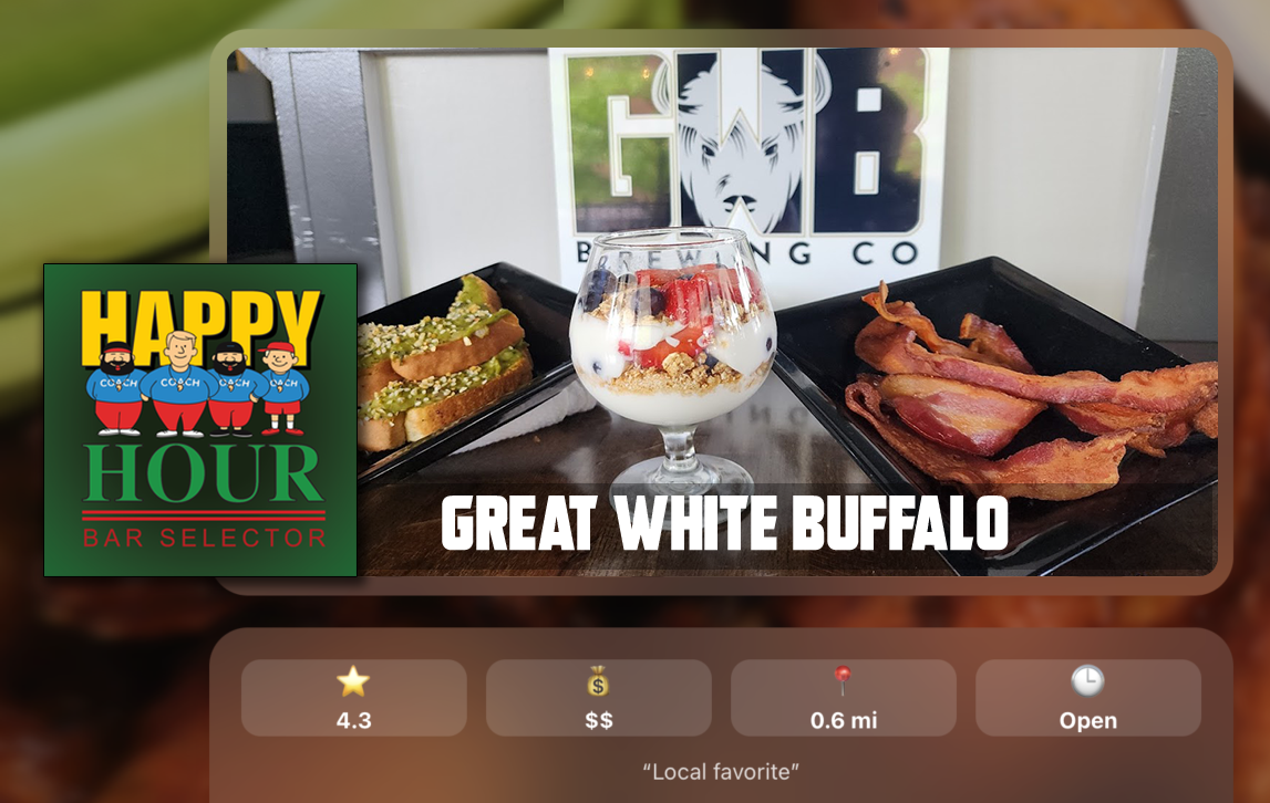 Happy Hour Roulette — web application screenshot